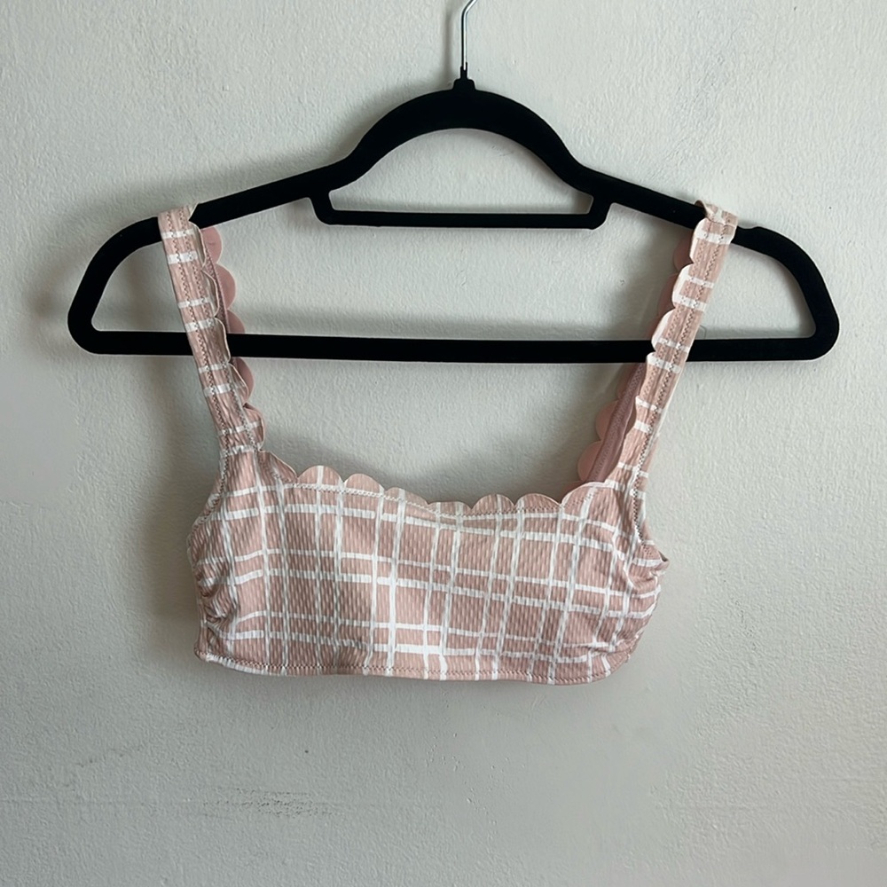 Aerie Bikini Top with Scallop Trim